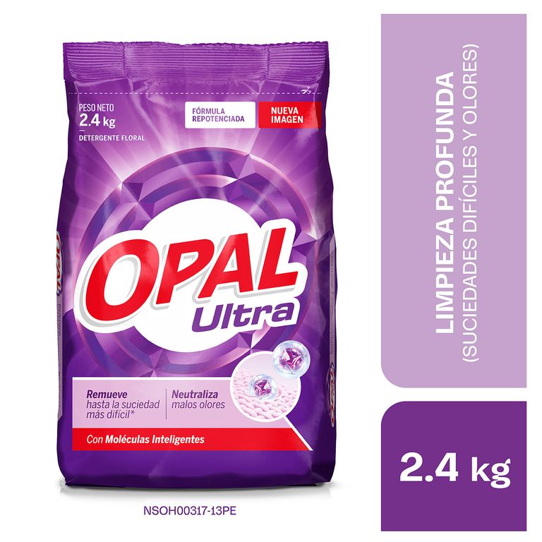 Detergente en Polvo Opal Ultra Bolsa 2.4 Kg