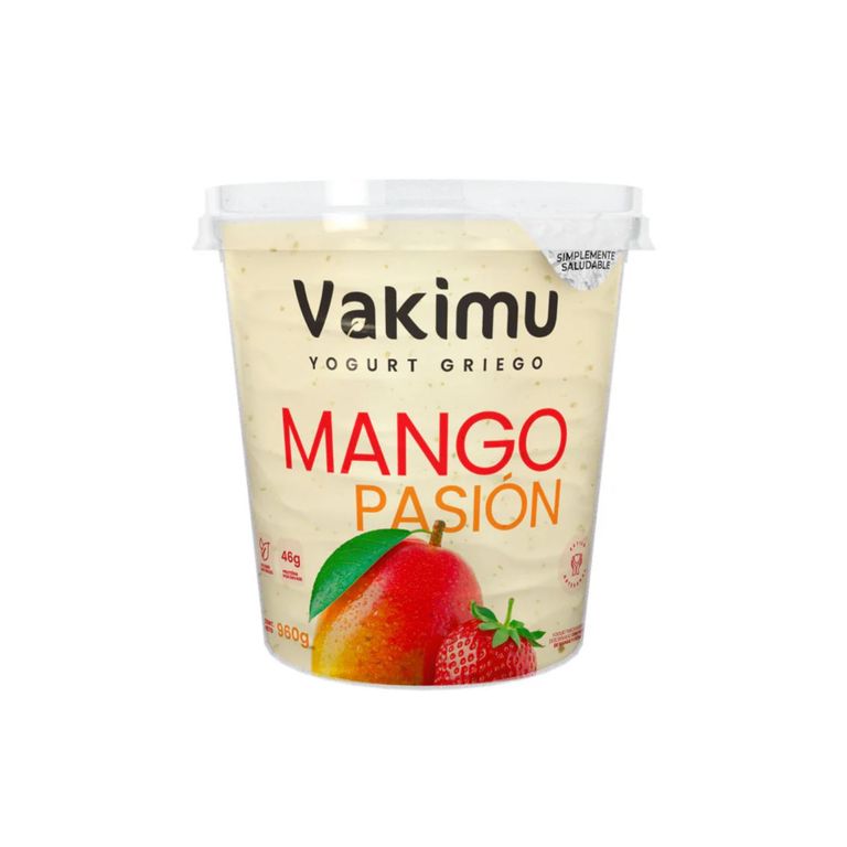 Yogurt Griego Vakimu Mango Fresa Envase 960 g