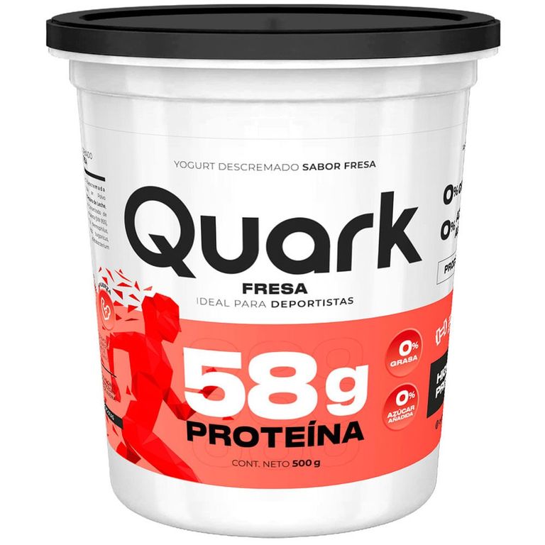 Yogurt Descremado Quark Fresa Envase 500 g
