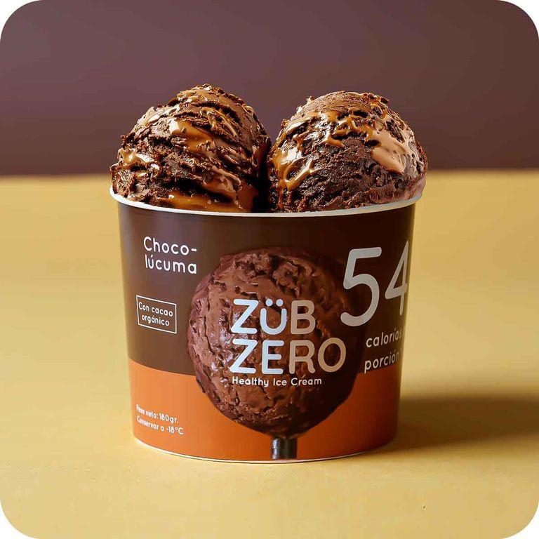 Helado Saludable ZubZero Chocolúcuma Pote 500 m