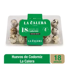LA CALERA - Huevos de Codorniz La Calera Bandeja 18 Und