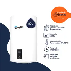 ROTOPLAS - Terma de Acumulación Digiterma 80L