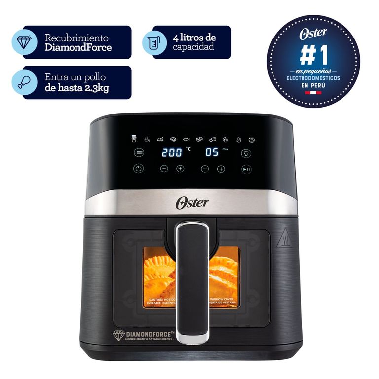Freidora Oster CKSTAF40WDDF 4L con Ventana Digital
