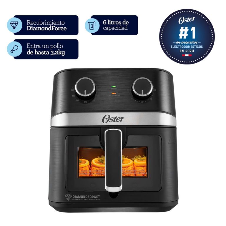 Freidora Oster CKSTAF60WMDF de Aire 6L Vent