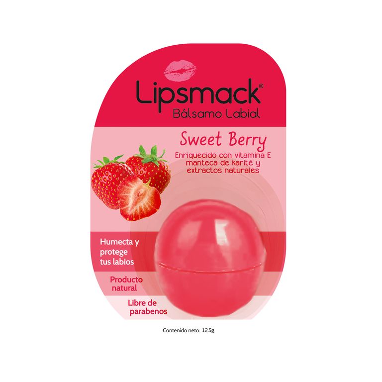 Bálsamo Labial Portugal Lipsmack Sweet Berry Envase 12.5 g