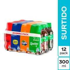 COCA COLA - Pack Gaseosas Coca Cola + Inca Kola + Fanta + Sprite