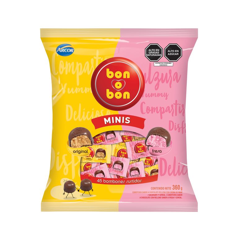 Bombones Bon o Bon Mini Surtido Bolsa 360 g