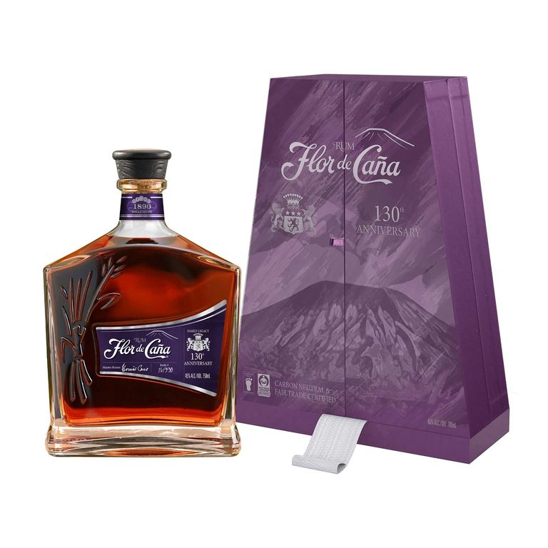 Ron Flor de Caña 130 Aniversario Botella 750 mL
