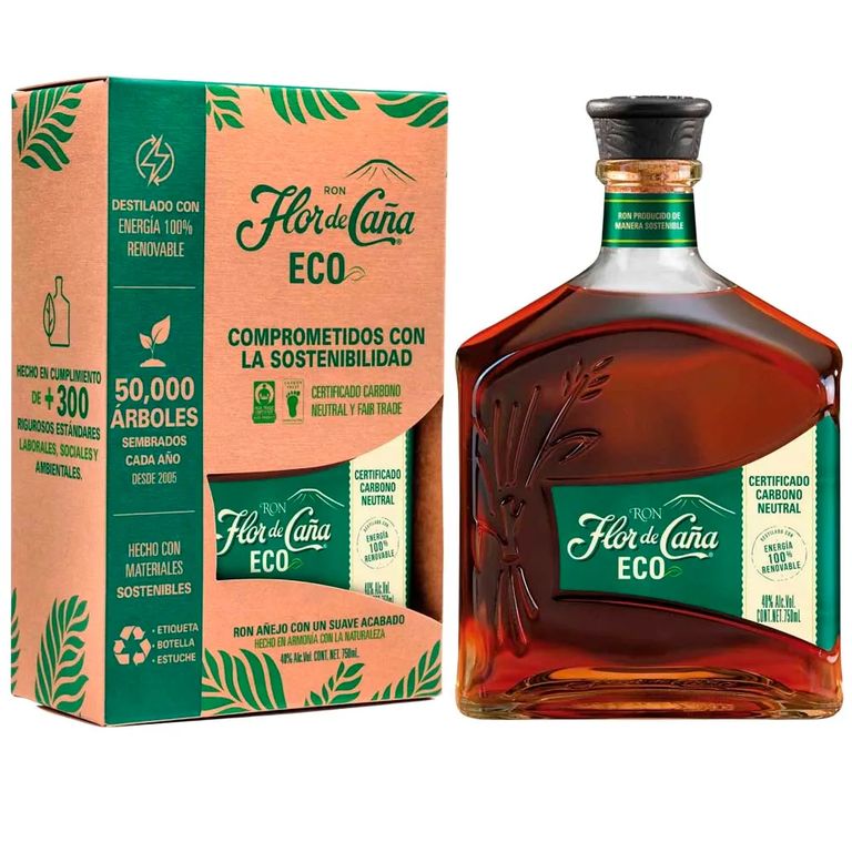 Ron Flor de Caña Eco Botella 750 mL