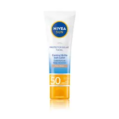 NIVEA - Protector Solar Nivea Sun Control Brillo Tono Medio Envase 50 mL