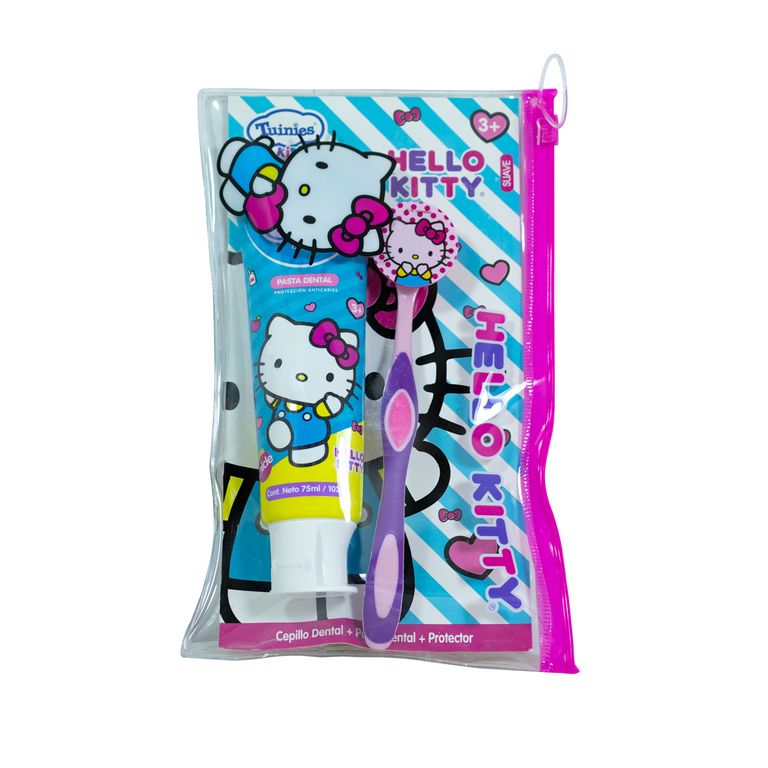 Set Tuinies Hello Kitty Crema Dental + Cepillo + Cartuchera