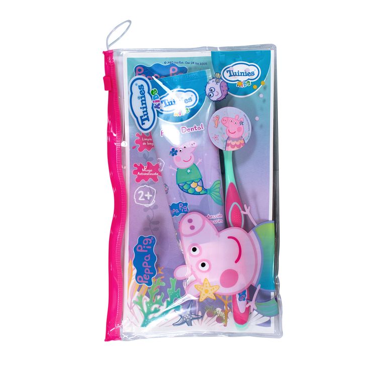 Set Tuinies Peppa Pig Crema Dental + Cepillo + Cartuchera