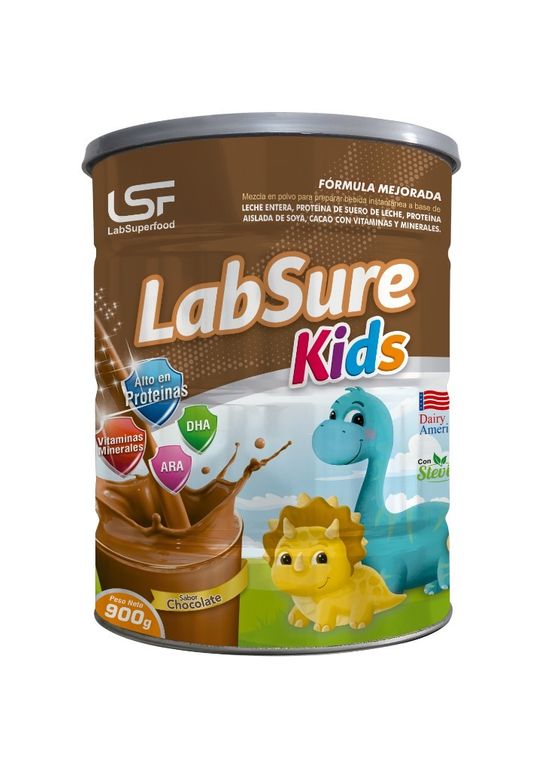 Fórmula Labsure Kids Sabor Chocolate Lata 900 g