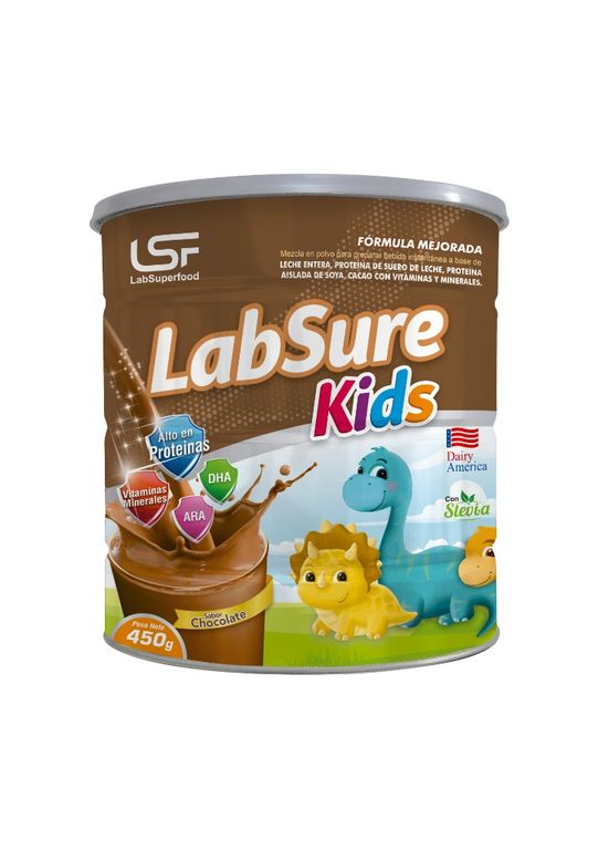Fórmula Labsure Kids Sabor Chocolate Lata 450 g