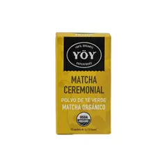 YOY SUPERFOODS - Polvo de Té Verde Matcha Ceremonial Yoy Caja 15 Sobres
