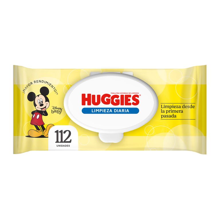 Toallitas Húmedas Huggies Limpieza Diaria Empaque 112 Und