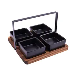 Casa Joven - Setx4 Bowls Cuadrado Base Asa Colors
