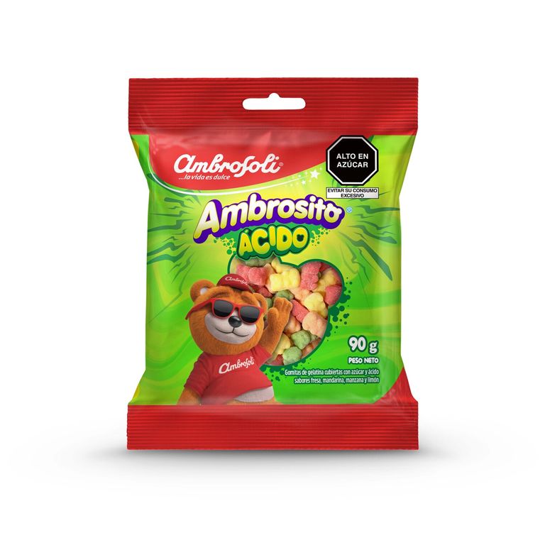 Gomitas Ambrosito Ácido Bolsa 90 g
