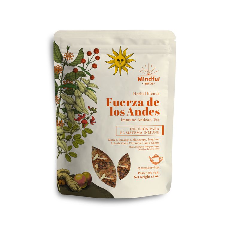 Infusión Mindful Nutrition Fuerza De Los Andes Doypack 60 g
