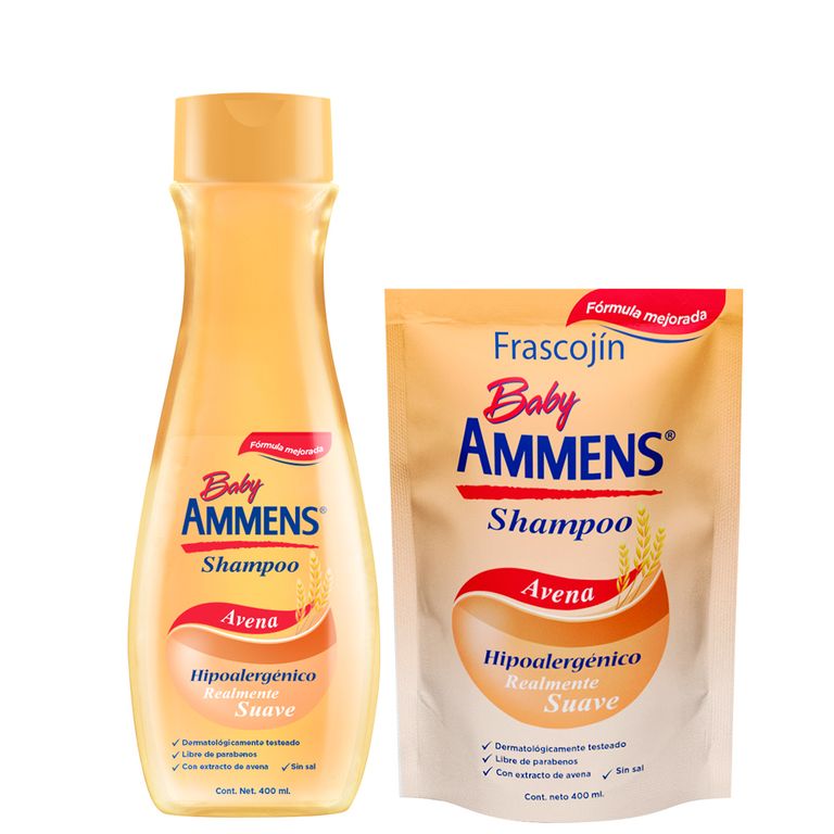 Pack Ammens Shampoo Avena 400 mL + Repuesto Doypack 400 mL