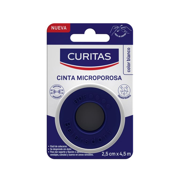 Cinta Microporosa Curitas Blanca