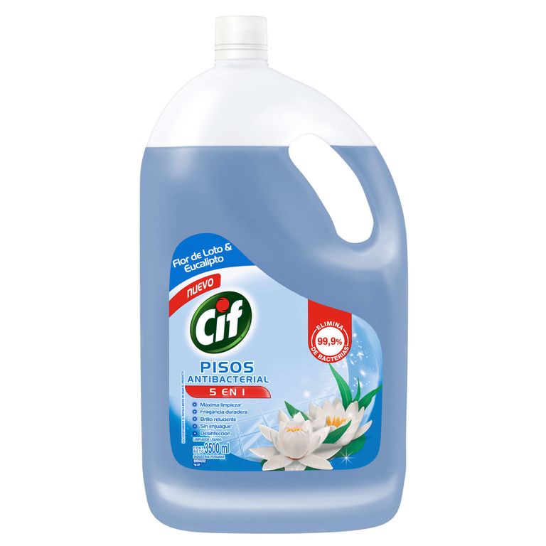 Limpiador Líquido Pisos Cif Flor de Loto y Eucalipto Botella 3.5 L