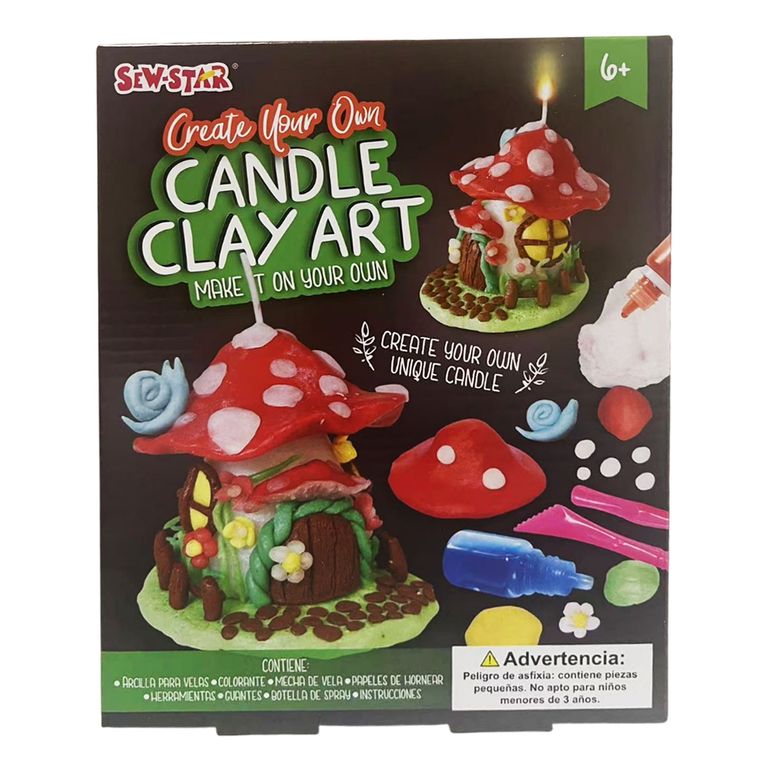 Candle Clay Art Hongo