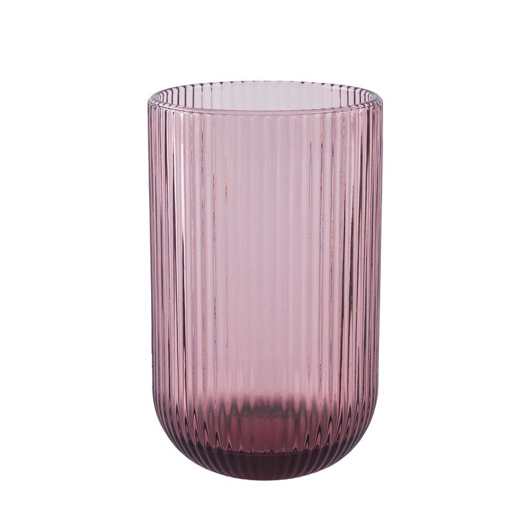 Vaso Vidrio 400mL Rosado Colors