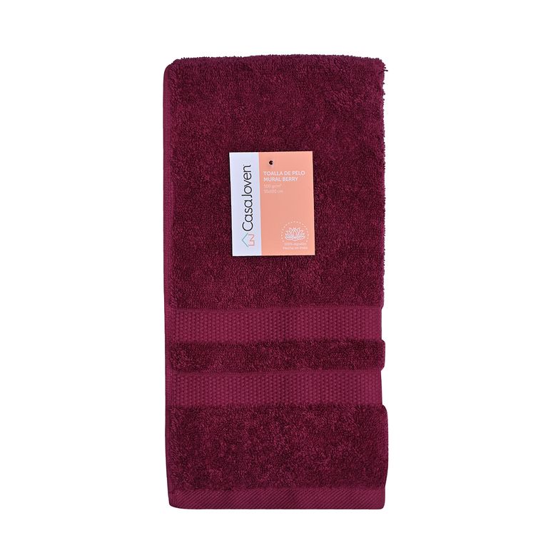Toalla de Pelo Mural 55x100 cm Berry