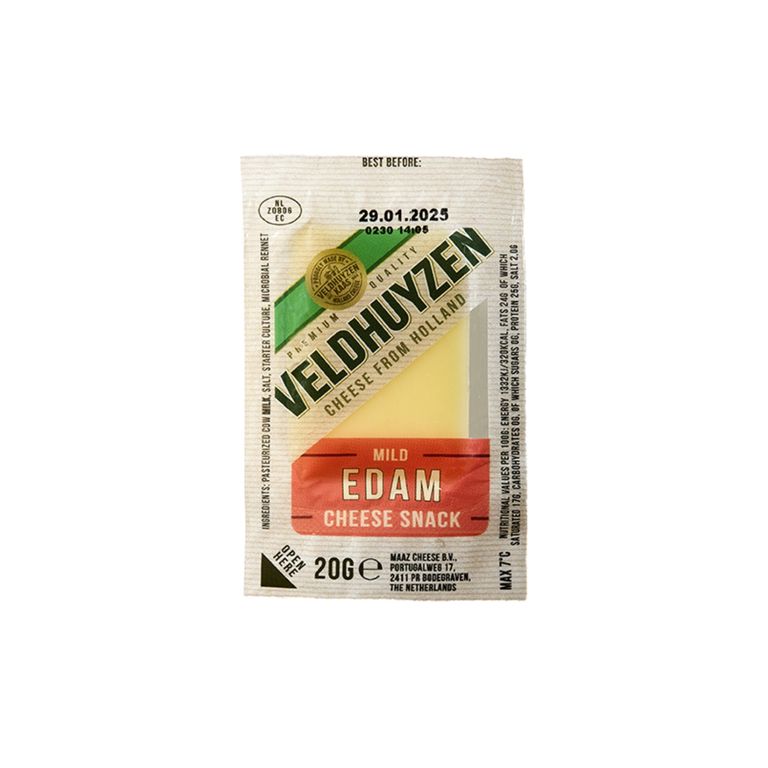 Snack Queso Edam Veldhuyzen Empaque 20 g