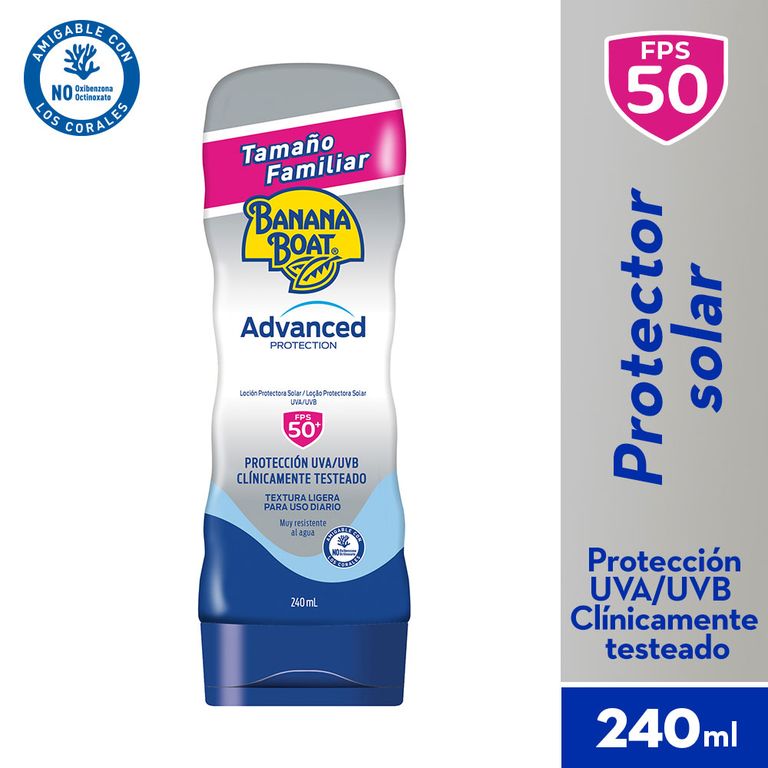 Protector Solar Banana Boat Advanced Pro Kids FPS50+ Envase 240 mL