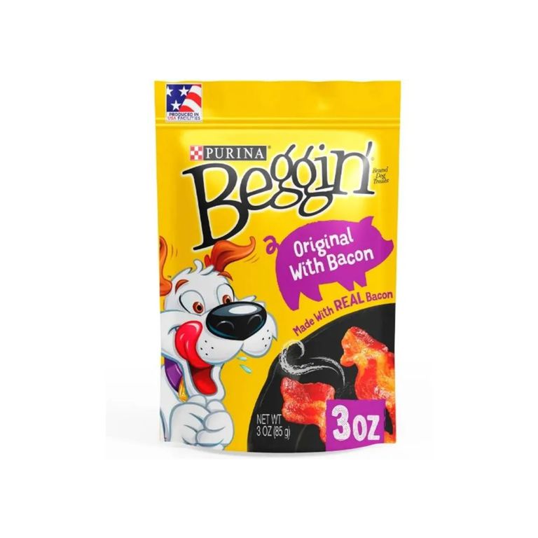 Snack para Perro Purina Beggin Original con Tocino Doypack 85 g