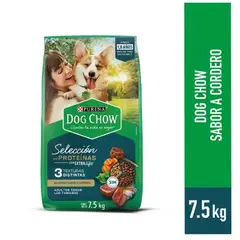 DOG CHOW - Alimento Seco Perros Adultos Dog Chow Cordero Bolsa 7.5 Kg