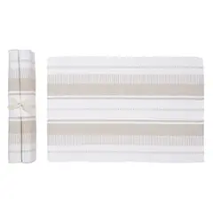 Casa Joven - Pack X 4 Individual Tejido Beige