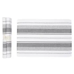 Casa Joven - Pack X 4 Individual Tejido Charcoal