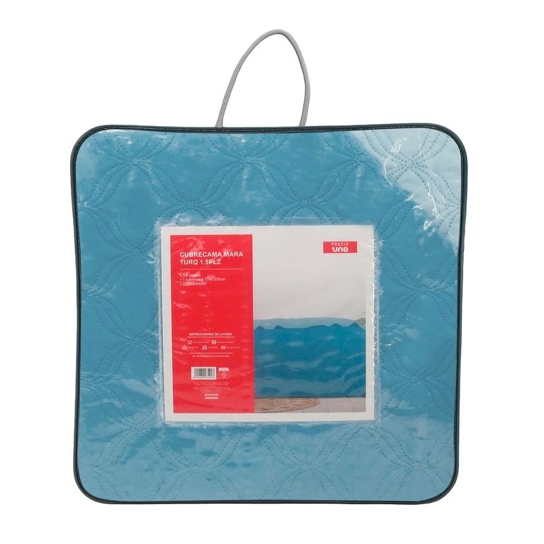 Cubrecama Mara Turq 1.5Pl