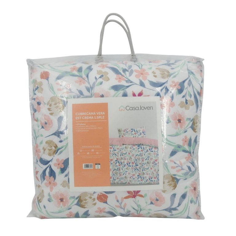 Cubrecama Vera Est Crema 1.5Plz