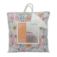 CASA JOVEN - Edredón Ema Sherpa Estampado Blanco 1.5 Plaza