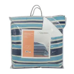 CASA JOVEN - EDREDON EMA SHERPA EST AZUL 1.5PLZ