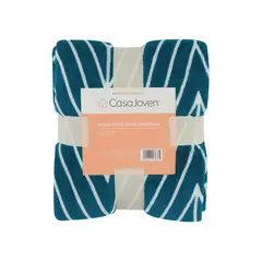 CASA JOVEN - Manta Print Coral Esmeralda