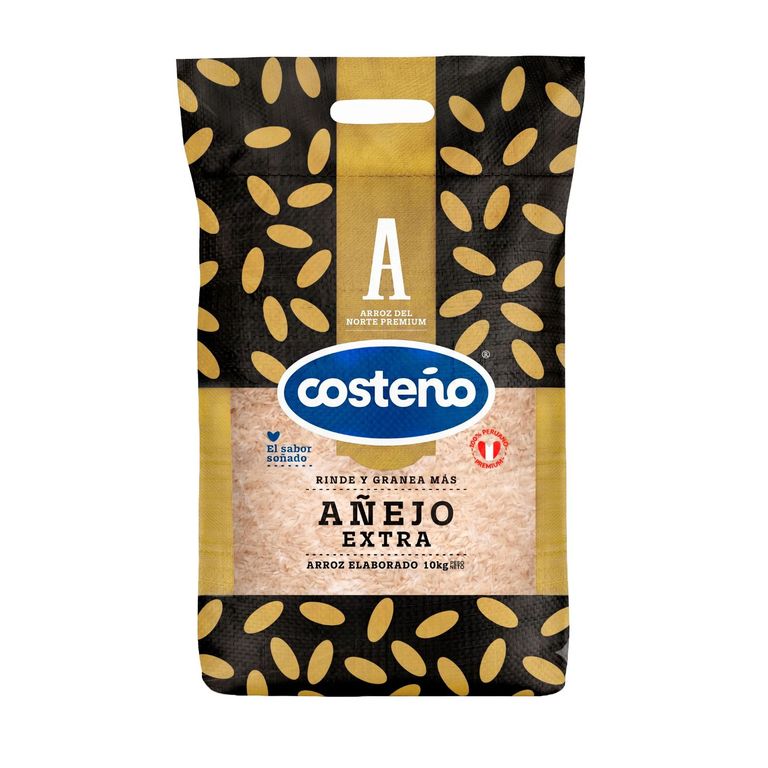 Arroz Costeño Extra Añejo Bolsa 10 Kg