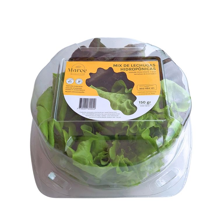 Mix De Lechuga Hidróponica Marce x 150 g