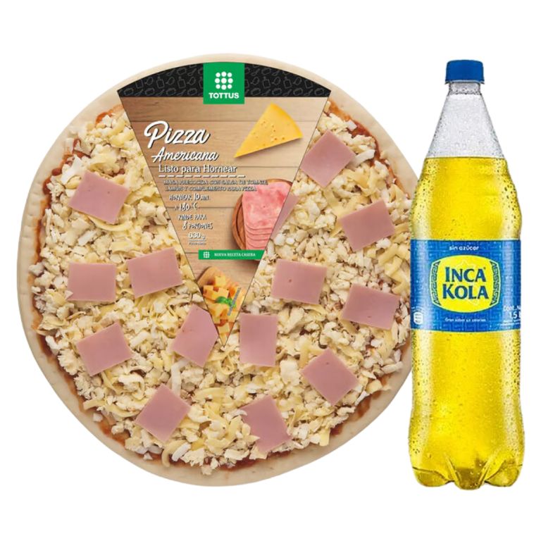 Pizza Americana + Inca Kola 1.5L