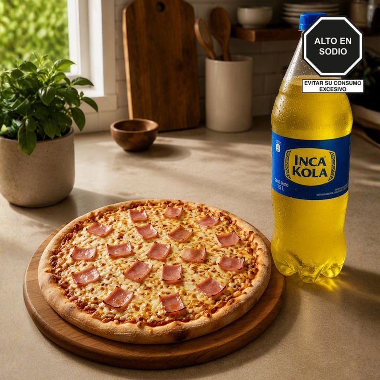 Pizza Americana + Inca Kola 1.5L