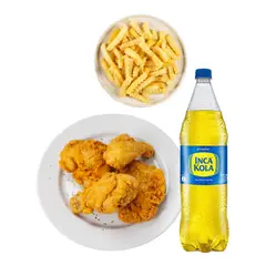 TOTTUS - Broaster 4 Piezas + Papas + Inca Kola 1.5L