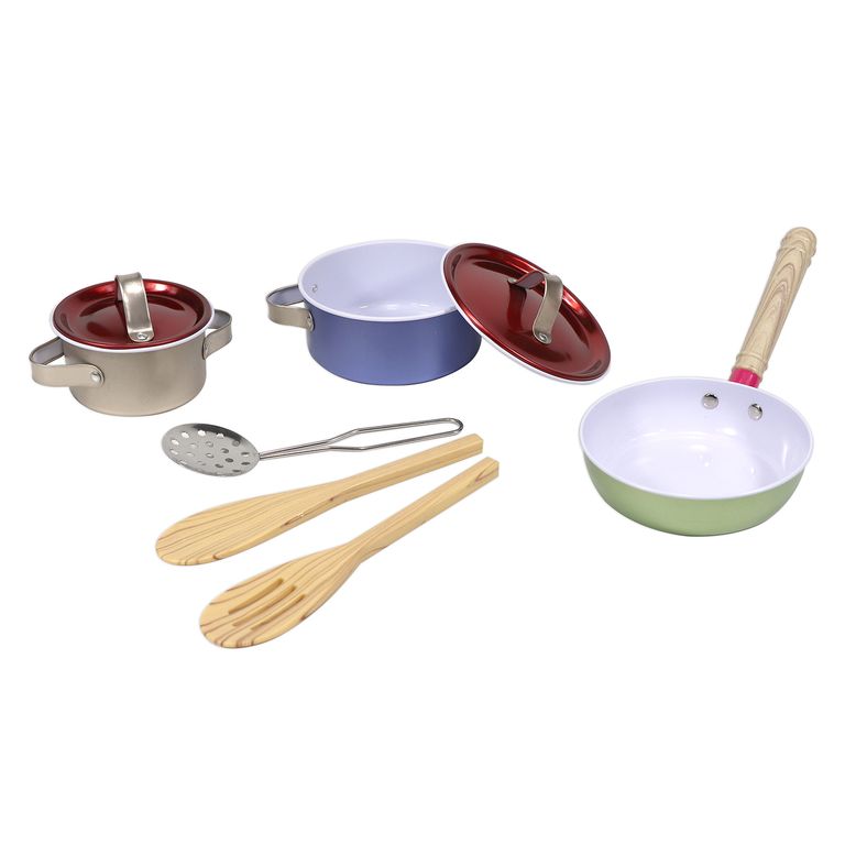 Set de Cocina Metálico Color 8 Pzas