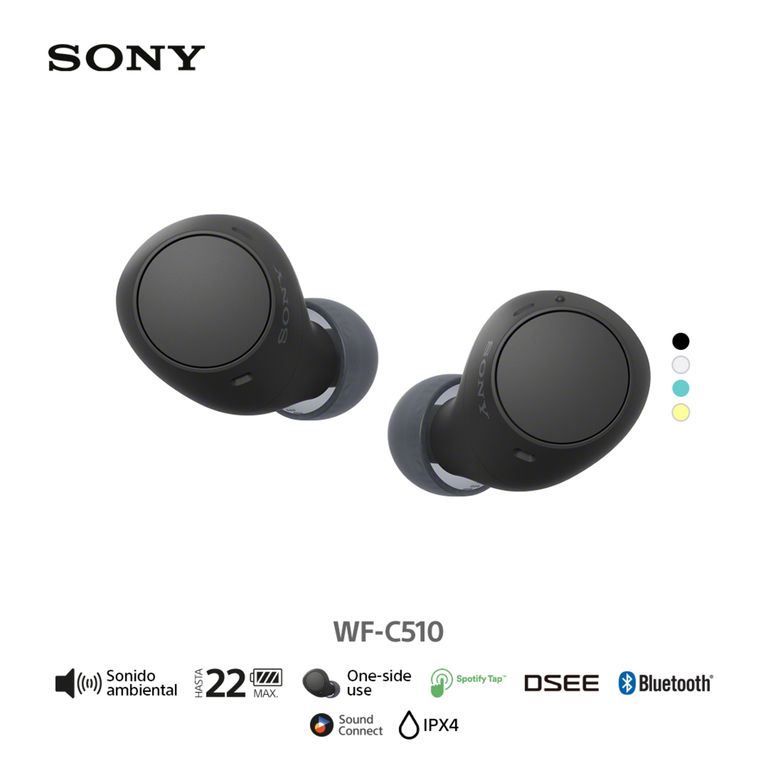 Sony Audífonos Bluetooth WF-C510 True Wireless Negro