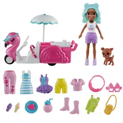POLLY POCKET - Polly Pocket Carrito Bocadillos Flamingo