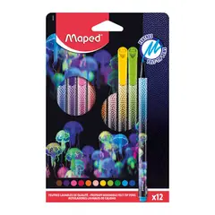 MAPED - ROTULADORES GLOWING PARADISE CAJA X12