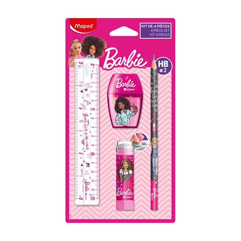 Kit 4 Piezas Maped Barbie